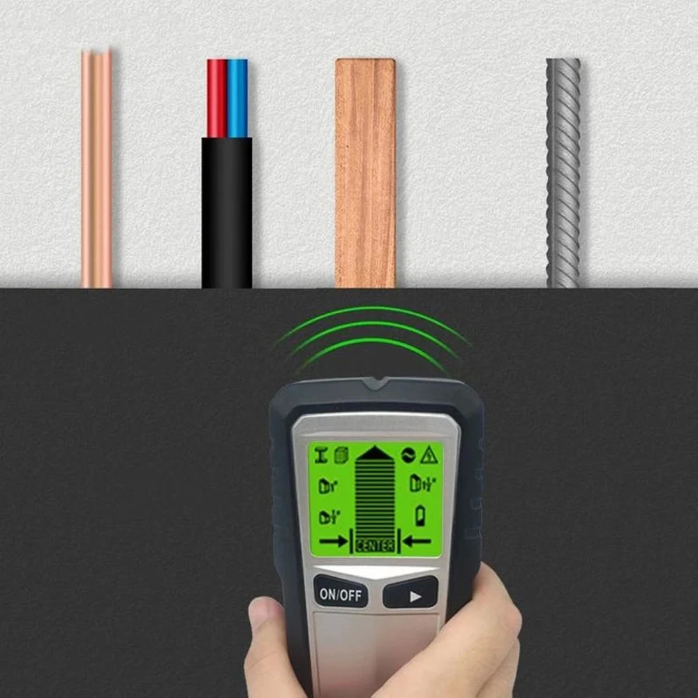 Portable Metal Detector Wood Finder AC Voltage Wire Detector Wall