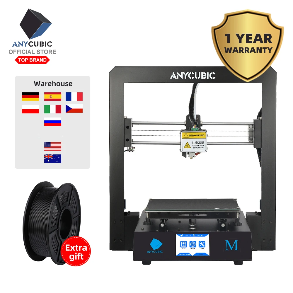 ANYCUBIC 3d принтер I3 Мега большой плюс размер Полный металлический TFT сенсорный экран 3d принтер высокая точность 3D Drucker Impresora части