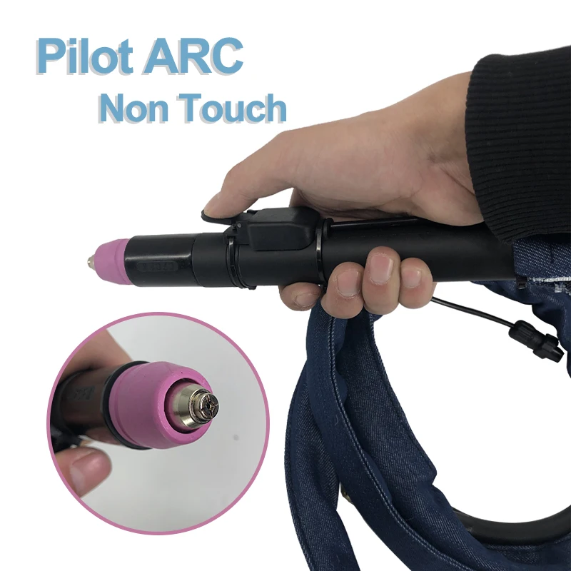 US $32.80 Plasma Torch AG60 WSD60 Plasma Cutter Cutting Torch Pilot Arc 357M CUT 18mm Black straight