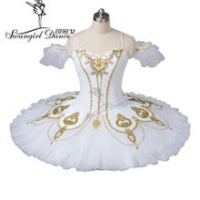 Белая балетная пачка «Лебединое озеро» для девочек, красная профессиональная классическая балетная пачка, танцевальный балет «Спящая красавица» tutuBT8936