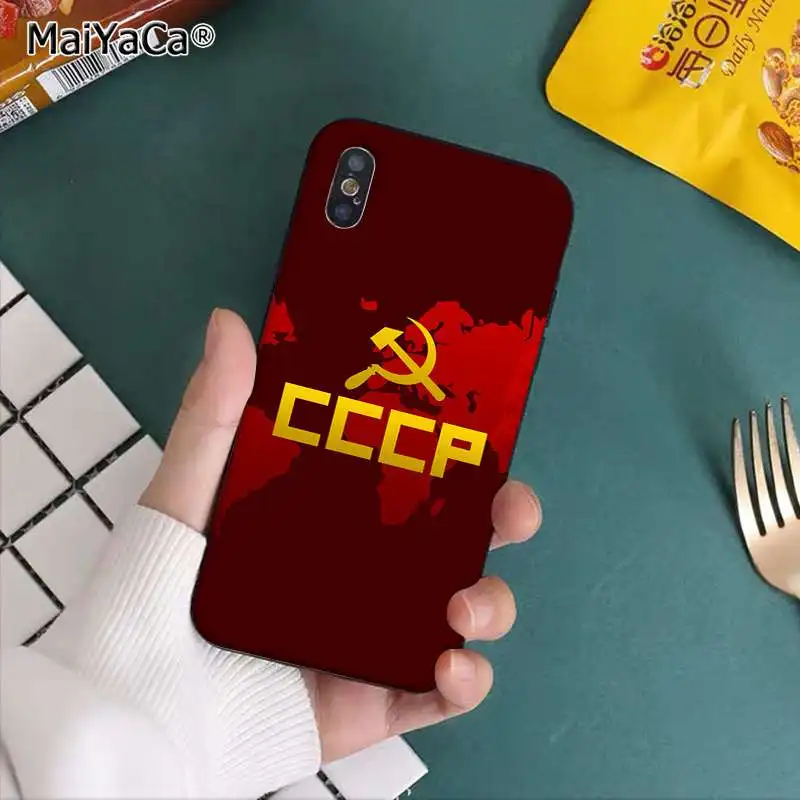 MaiYaCa Советский Союз, СССР Гранж флаг TPU силиконовый чехол для телефона чехол для Apple iphone 11 pro 8 7 66S Plus iphone X XS MAX 5S SE XR - Цвет: A6
