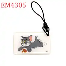 125 кГц идентификационный клей перезаписываемый брелок-карточка для ключей близость EM4305 EM4205 смарт-тег брелок RFID копировальные метки 1 шт