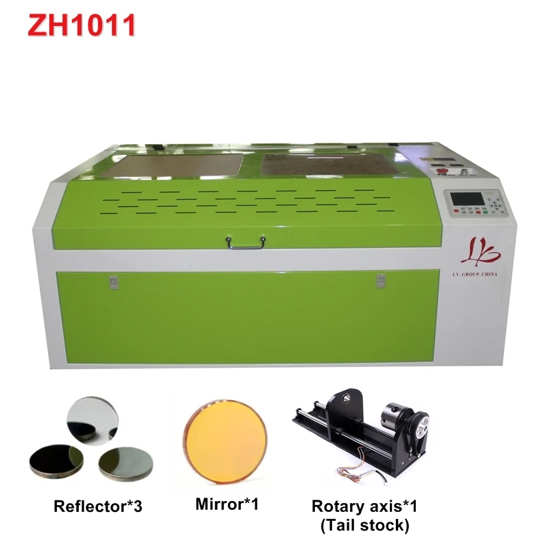 ZH1011 pack RECI 100 Вт 1060 Co2 USB DSP off line управление лазерный резак гравер машина 1000*600 мм 17HW4410H шаговый двигатель - Цвет: ZH1011 pack