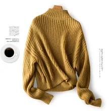

Shuchan Loose-fitting Wool Knit Sweater Pullover Autumn Winter New Casual Fall Clothes for Women Free Shipping Items Clothes