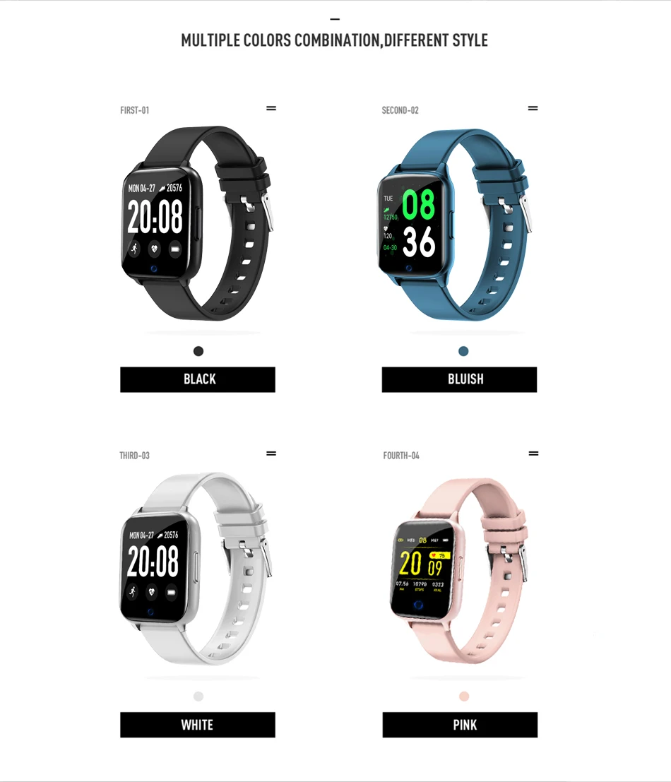 LIGE, модные мужские Смарт-часы, водонепроницаемые, спортивные, для iPhone, с функцией сердечного ритма, кровяного давления, умные часы для мужчин, фитнес-трекер