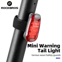 ROCKBROS minirower tylne światło rowerowe ostrzeżenie tylne światło kask rowerowy Taillight Lantern wodoodporne akcesoria rowerowe tanie i dobre opinie CN (pochodzenie) ZPWD-1 Kierownica Baterii