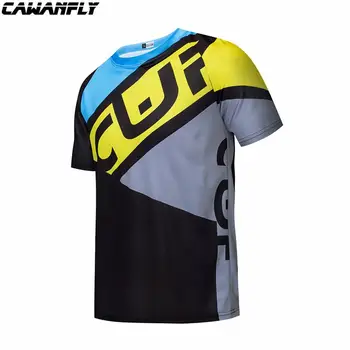 

CAWANFLY Short Sleeve Professional Motocross Jersey Outdoor Bicycle Cycling Jersey Dirt Bike Riding Shirt Quick Dry Shirt