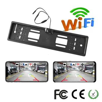 

KKMOON Car License Plate Plate Backup Camera Rear View Wifi Camera 170 Degree Viewing Angle Universal Reversing Car Camera