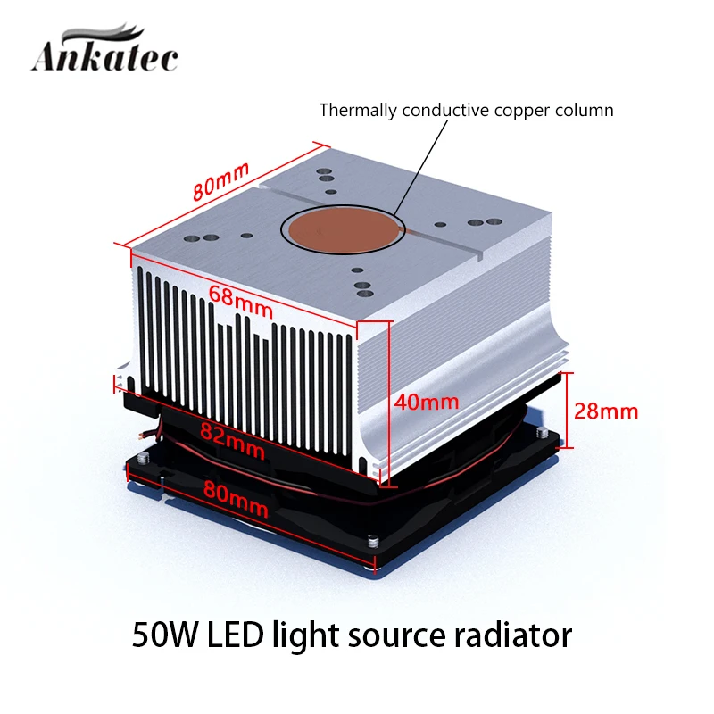 Matrix LED chip Radiator Beads Heatsink Aluminum Heat Sink Cooling Cooler Fit LED Transistor Module Power PCB Heat Dissipation Electronic Products and Boards