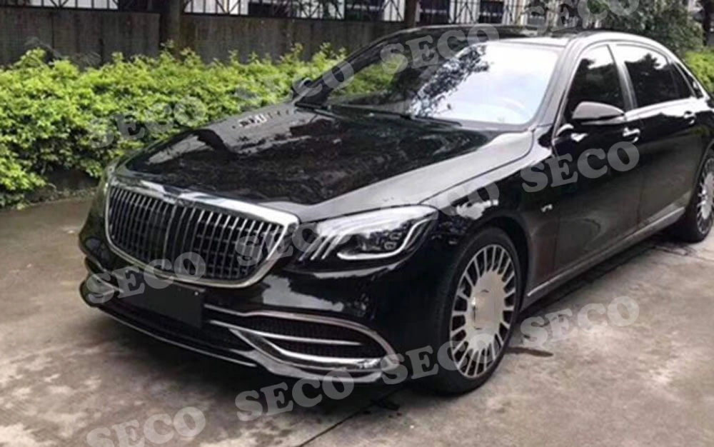 Для Mercedes Benz W222 S320 S350 S400 S560 S600 S680 S65- Решетка переднего бампера сетка MH стиль Гриль Крышка стайлинга автомобилей