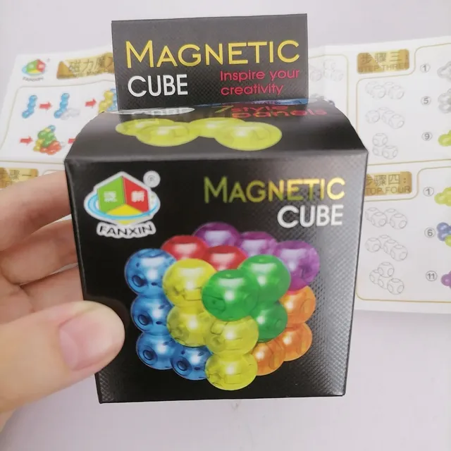 Multifunctional Assembly Of Magnetic Cube Building Blocks Luban Soma Cube Boy 3-6-8 Years Old Educational Early Childhood Toy 2