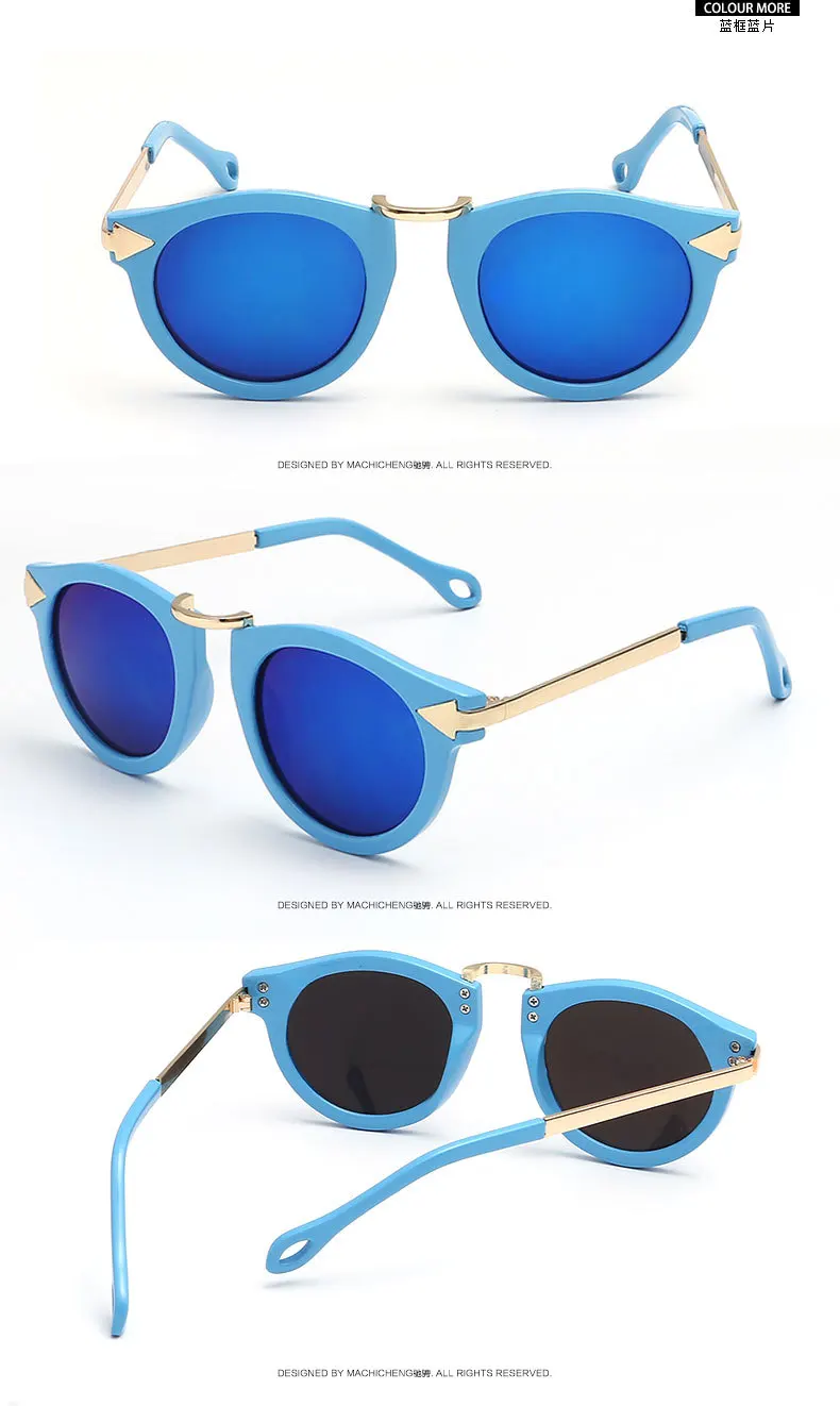 Новые солнцезащитные очки со стрелкой в индивидуальном цвете, трендовые детские солнцезащитные очки в стиле ретро, Классические солнцезащитные очки, детские дикие Повседневные очки