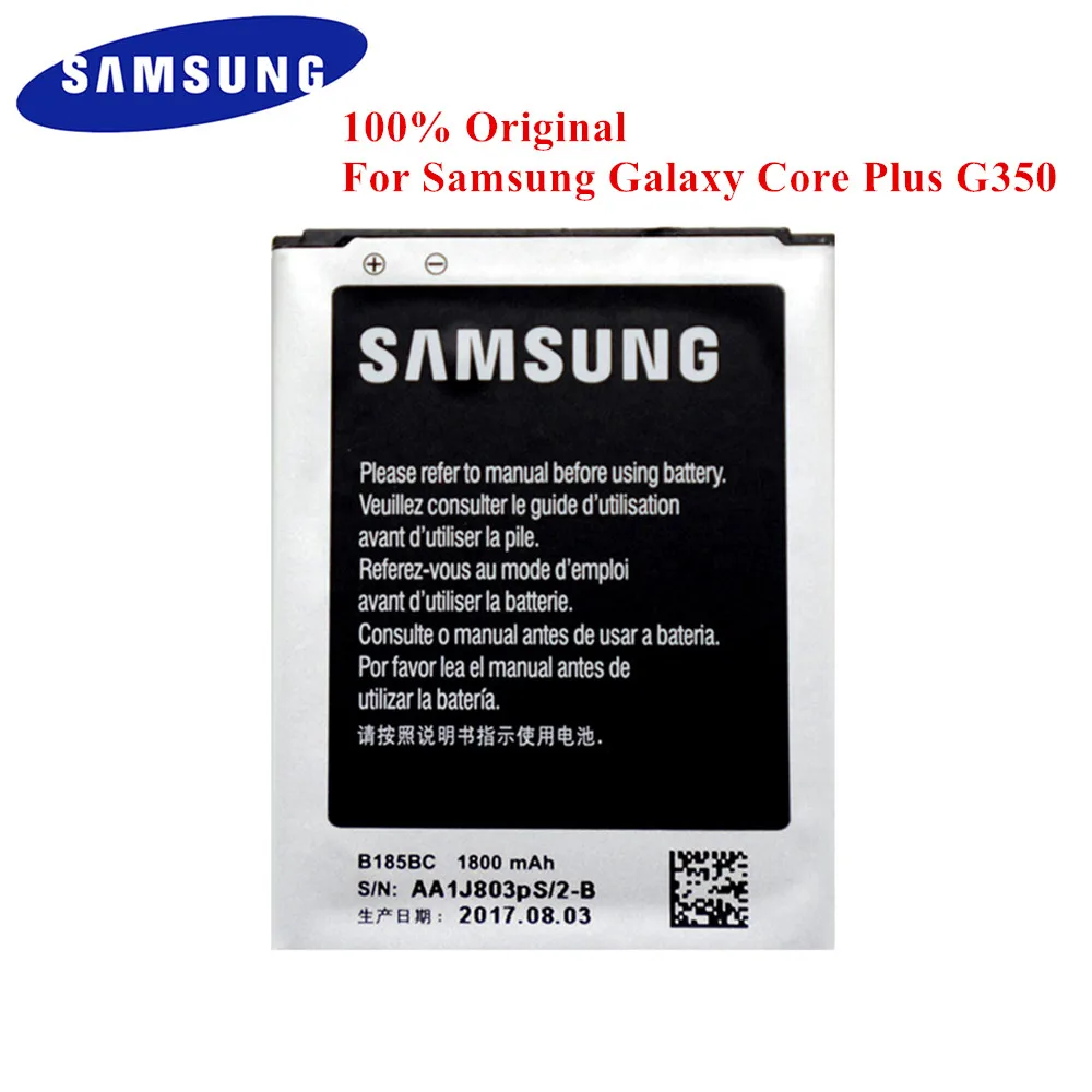 Аккумулятор B185BC для samsung Galaxy Core Plus G350 SM-G530 B185BE B185BU 1800 мАч реальная емкость Аккумулятор Akku