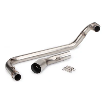 Slip On Motorcycle Exhaust Front Link Pipe Head Connect Tube Stainless Steel Exhaust System For Honda MSX125 2013-2016