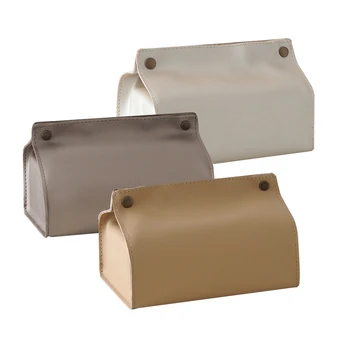 

Cover Cute Tissue Box Container Creative Vintage Wipe Case Box Cover Leather Porta Papel Higienico Tissue Dispenser EA60ZJ