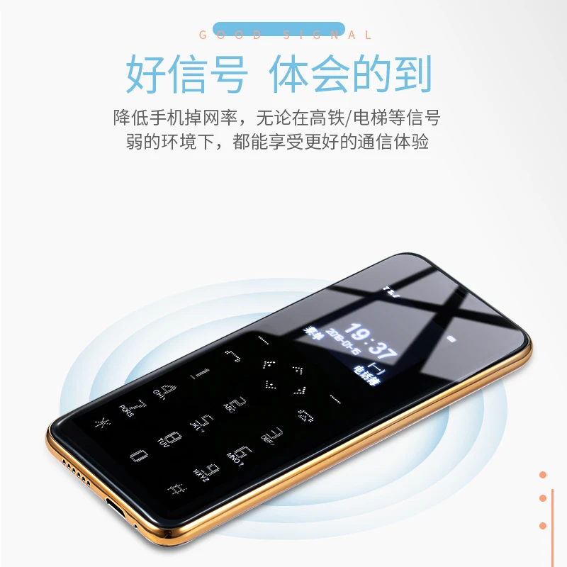 Роскошный S8 ультратонкий телефон с металлическим корпусом Bluetooth Dialer FM Mp3 Dual SIM мини-телефон celular для студентов