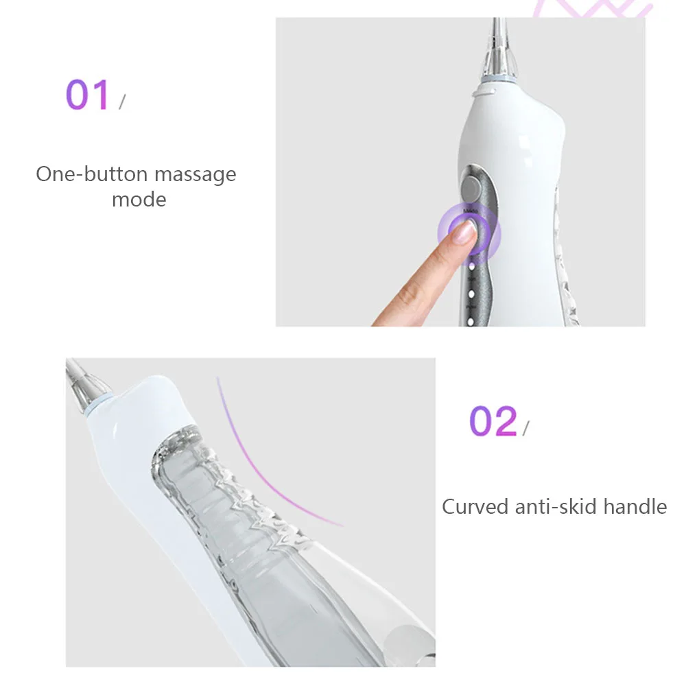  Profesional Oral Irrigator Portable Water Dental Flosser Water Cleaning Tooth Mouthpiece Mouth Dent