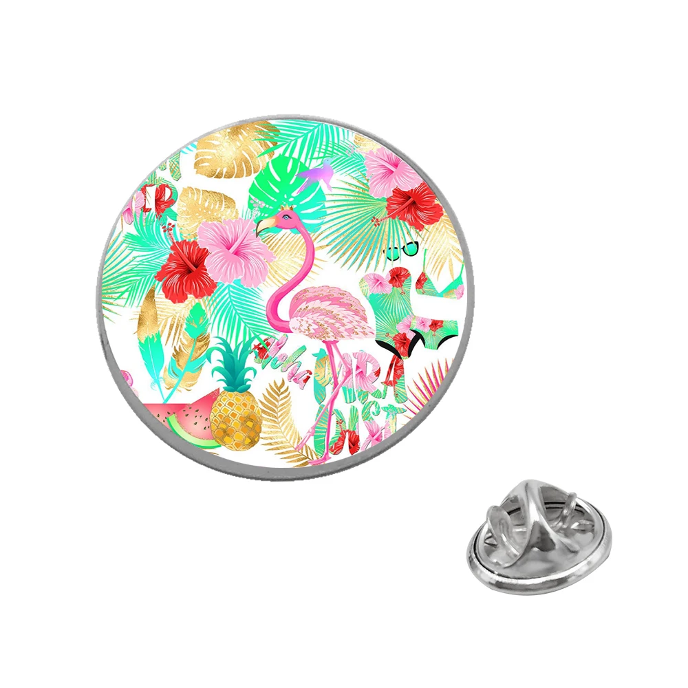 

2019 Cute Glass Brooches Unisex Men and Women Brooch Pin Bird Flamingo Animal Brooches Fashion Coat Dress Accessories