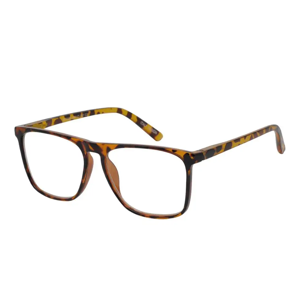 Men's Large Square Blue Light Blocking Reading Glasses - Anti-Glare Optical Computer Eyewear