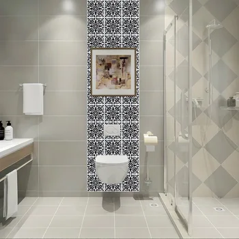 

Bathroom Water Platform Waterproof Defence Oil Tile Wall Stickers Wallpaper Cupboard Home Furnishing Decoration Wall Stickers