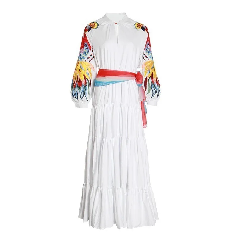 TWOTWINSTYLE Elegant Embroidery Patchwork Women