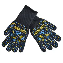 1 пара перчатки для микроволновой печи высокого Температура сопротивление Non-slip микроволновая печь безопасности теплоизоляция Кухня Пособия по кулинарии перчатки для гриля