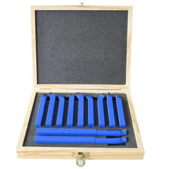 

11PCS/Set Lathe Cutting Tools 8mm Carbide Tip Tipped Cutter Bit Turning Tool Power Tool Accessories with Box D4