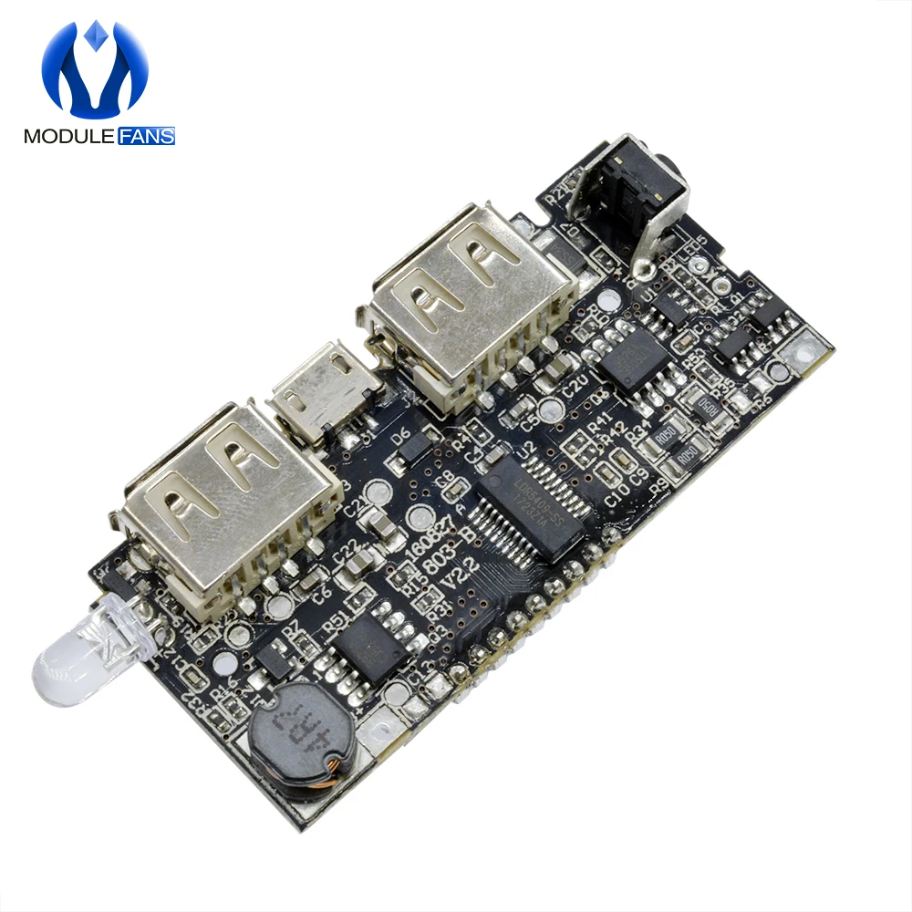Внешний аккумулятор 18650 зарядная плата модуль Micro USB 5 В вход ЖК дисплей для