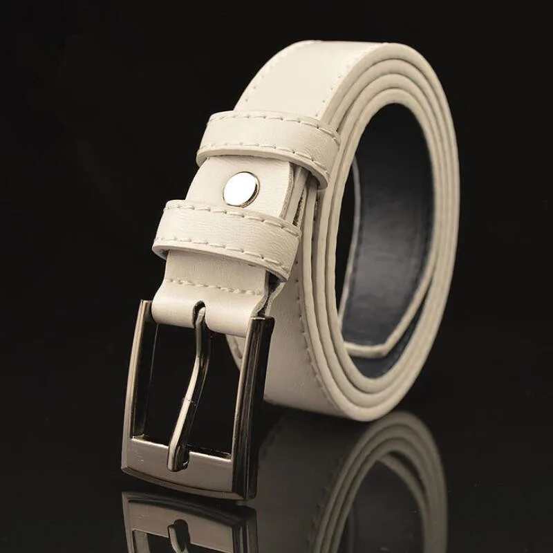 High quality Children Leather Belts Luxury design Children's Belt Boys Girls metal Pin Buckle Pants Belts Waistband