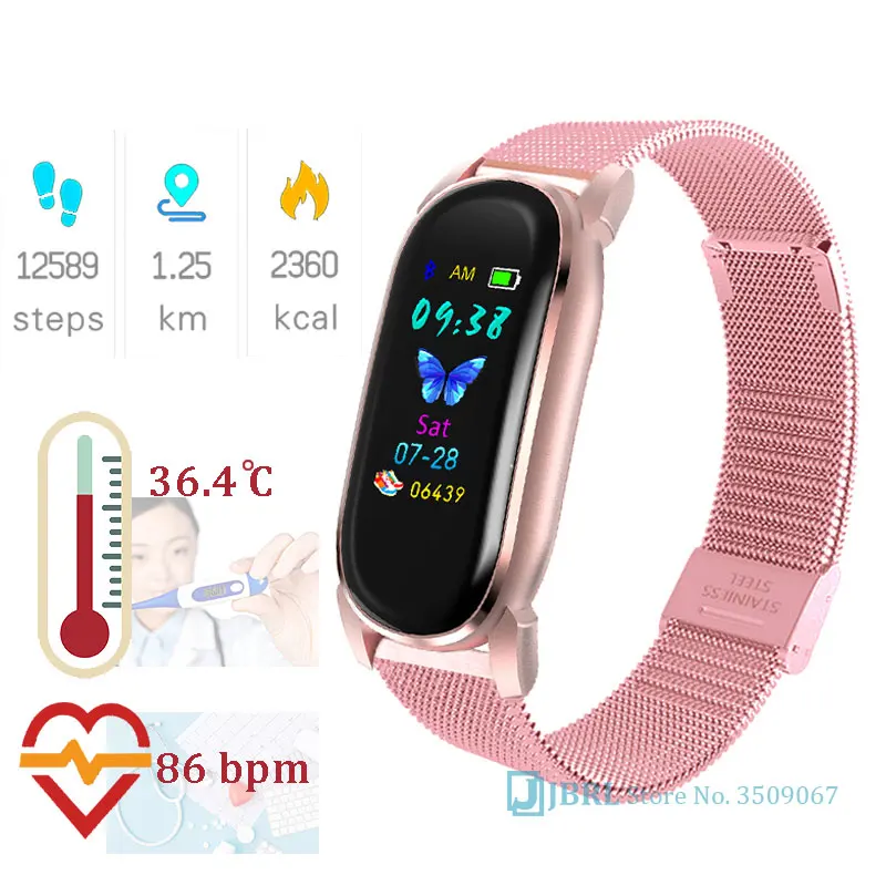 Temperature Smart Watch Men Women Smartwatch Electronics Smart Clock For Android IOS Fitness Tracker Nice Fashion Smart-watch
