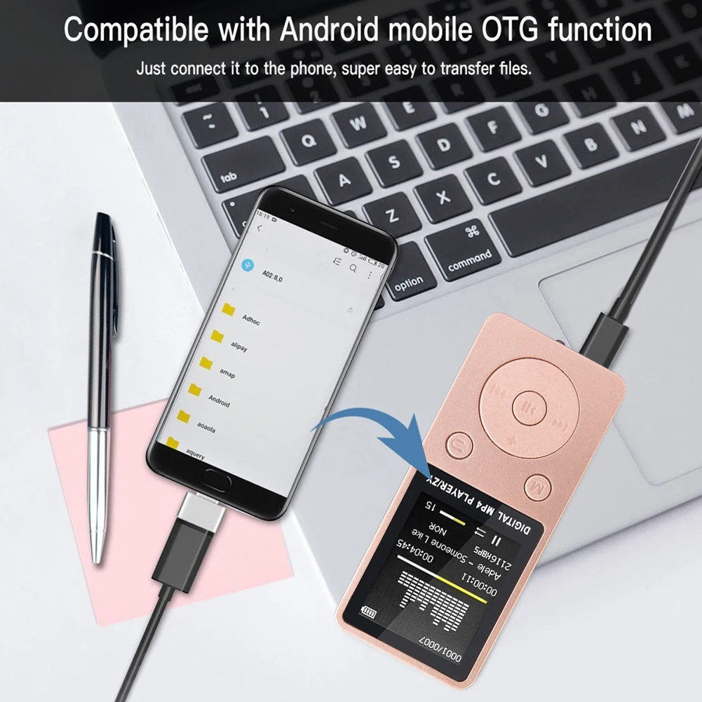 MP3 плеер 1 8 дюймов матовый музыкальный с fm радио видеоплеер проигрыватель