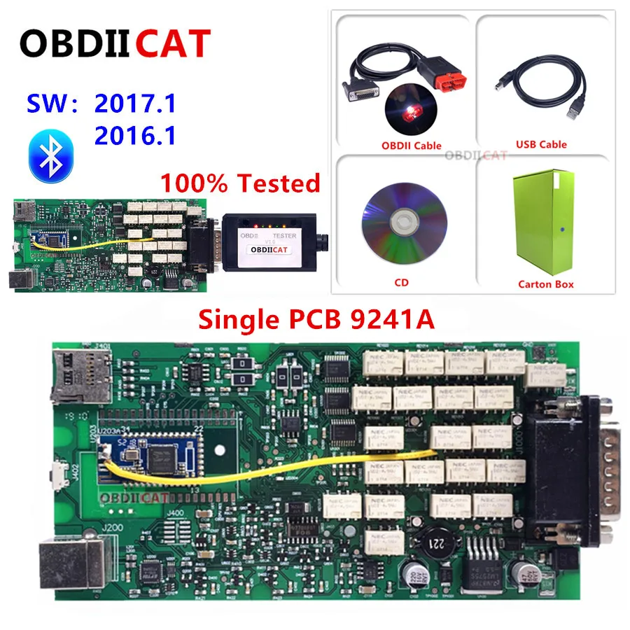 Новинка V2017.1 A + качественный одноплатный TCS с bluetooth 2015.R3/2016.R1 Keygen obd2 сканер для