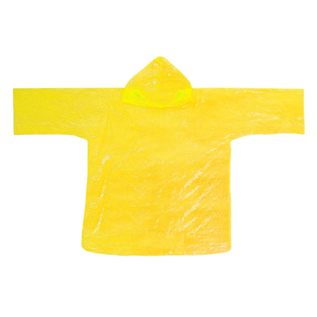 Disposable Waterproof Raincoat Hooded Rain Cover Rain Coat with Storage Bag