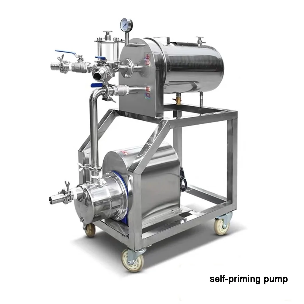 

Diatomaceous Earth Filter 1-2t/h Diatomite Filter SS304 for Wine Medicine Biology Chemical Industry 0.75kw with/without Pump