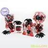 Bescon Novelty Spider Polyhedral Dice Set, Black Spider RPG Dice set of 7 1
