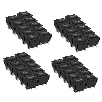 

40x AC 250V/15A 125V/20A On/Off/On DPDT 6Pin Window Sunroof Rocker Switch