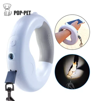 

Dogs Led Lights Retractable Leash Automatic Extending Nylon Leash Leads Retractable Pet Walking Running Traction Rope