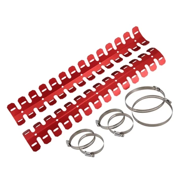

2Pcs Universal Motorcycle Exhaust Muffler Pipe Leg Protector Heat Shield Cover for Yamaha Kawasaki Benelli Heatsink