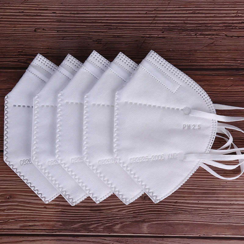 

1pc KN95 Face Mask 95% Filtration Non-woven Fabric Protective Masks Dust Particles Pollution Filter
