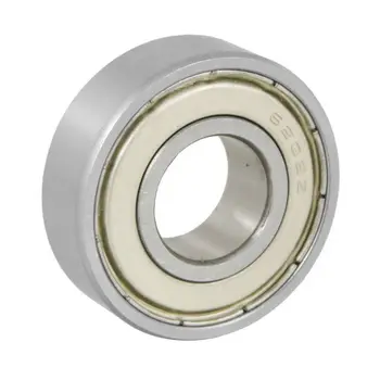 

15x35x11mm Shielded Miniature Deep Groove Ball Radial 6202Z Ball Bearing Silver + White