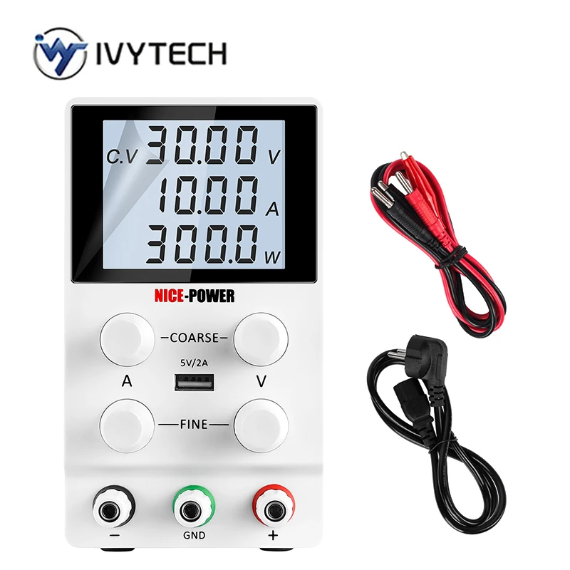 Высокоточный лабораторный источник питания IVYTECH с регулировкой напряжения 30 в 10