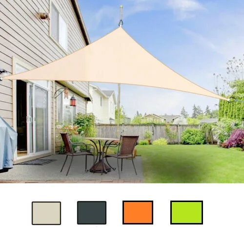 

Waterproof Sun Shelter large Triangle Sunshade Protection Outdoor Canopy Garden Patio Pool Shade Sail Awning Camping Shade Cloth