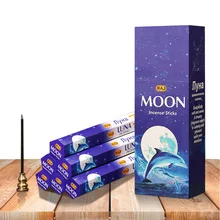 Футболка голубая луна индийский палка Ладан 3/6 трубы Линия освежитель воздуха и буддийские поставок Ладан палочки искусственные запах оптом палочки