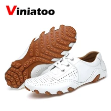 Мужские кожаные туфли для гольфа дышащие кроссовки для гольфа мужские уличные весенние летние легкие спортивные туфли нескользящие спортивные кроссовки