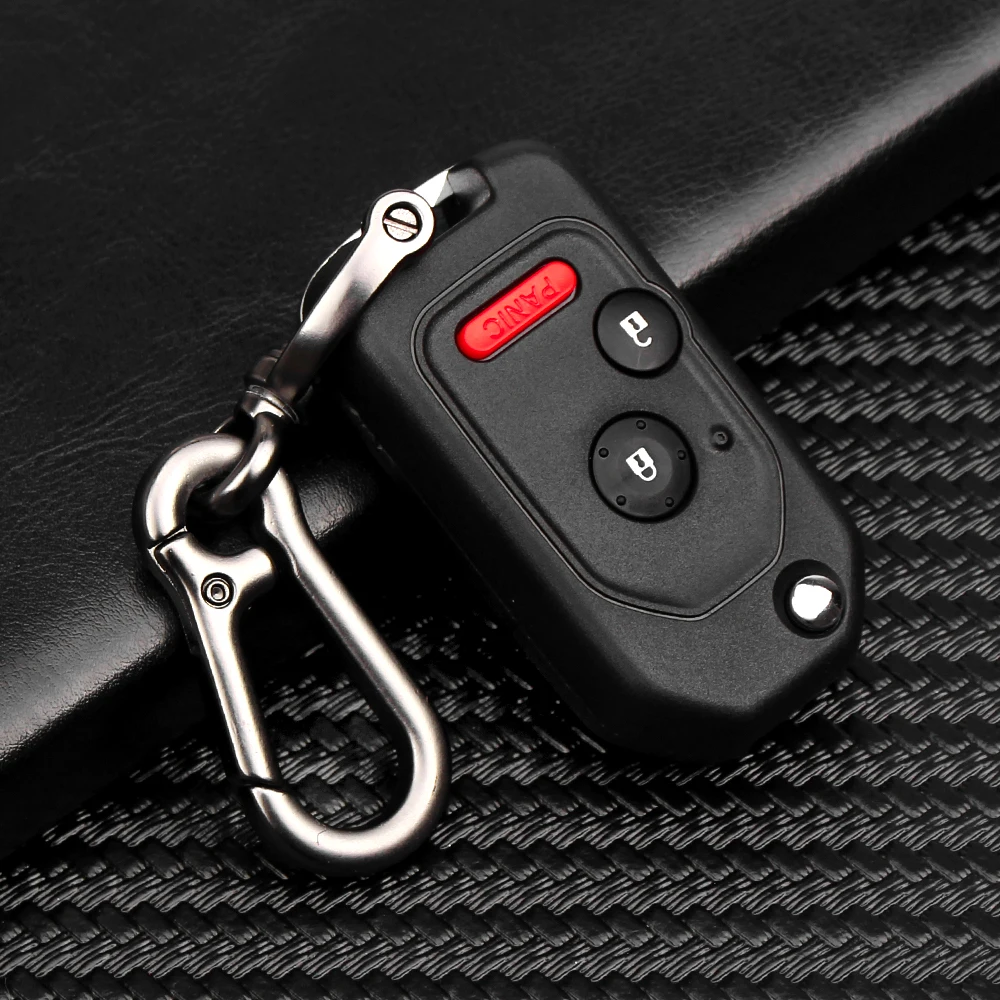 KEYYOU 2/2+ 1/3/3+ 1/пуговицы Складной флип дистанционного ключа автомобиля в виде ракушки крышка чехол для Honda Accord CRV Civic Pilot Insight Ridgeline - Цвет: Model 11