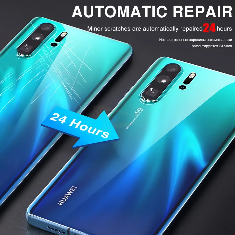 3-1 шт 100D задняя крышка Гидрогелевая пленка для huawei mate 30 20 Pro P20 lite мягкая защитная пленка P30 задняя защитная пленка не стекло