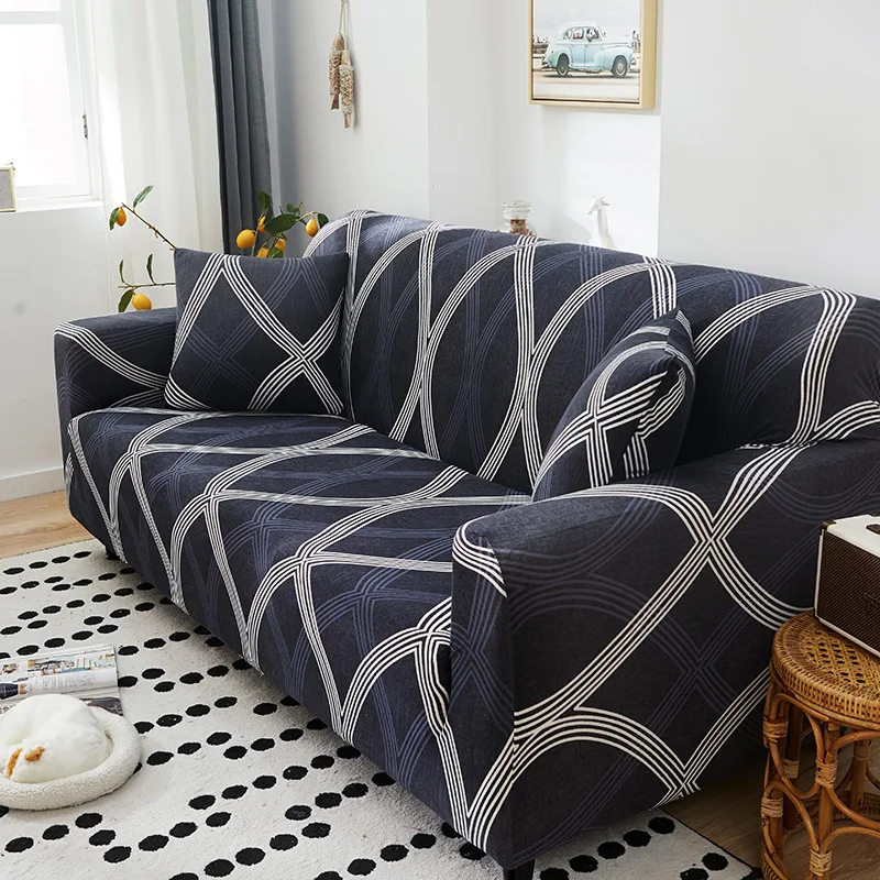 

Elasticity LADY'S Sofa Cover Versatile Sofa Slipcover All Edges Included Sofa Cushion Four Seasons Universal Northern European-S