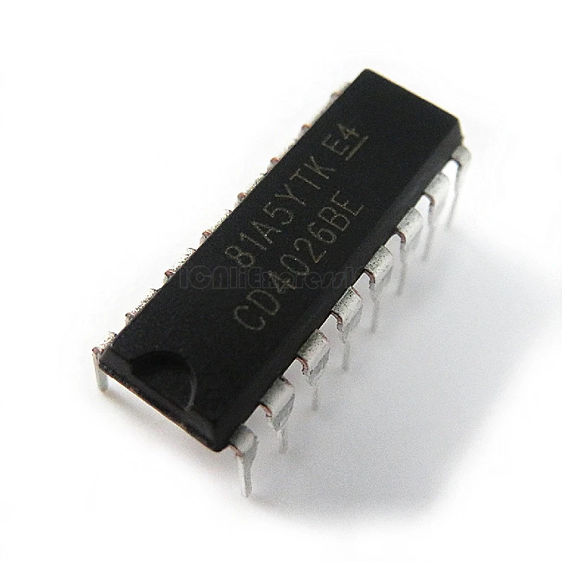 10 шт. / Лот CD4026 CD4026BE 4026 IC CMOS счетчики Decade Divider DIP 16 в наличии|Интегральные схемы| |