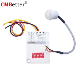 

AC220V 5-10M PIR Motion Sensor Switch IR Infrared Human Body Induction Time Delay Rela Switch Corridor LED Light Timer Switch