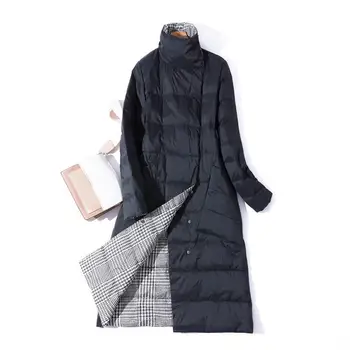 

Fashion Women's Jacket Large Size Down Warm Coat Button Loose Thick Long Parkas